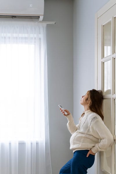 woman-starting-heater